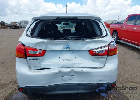 2015 Mitsubishi Outlander Sport Es from USA, damaged, VIN 4A4AP3AU4FE038600